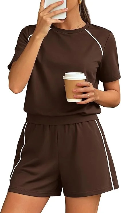 PRETTYGARDEN Sweatsuits Women 2 Piece Outfit Summer Lounge Shorts Sets Matching Spring Travel Bea... | Walmart (US)