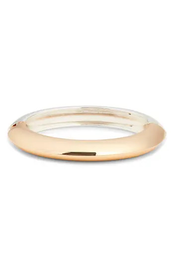 Open Edit Domed Hinge Bangle in Gold- Silver at Nordstrom Rack | Nordstrom Rack