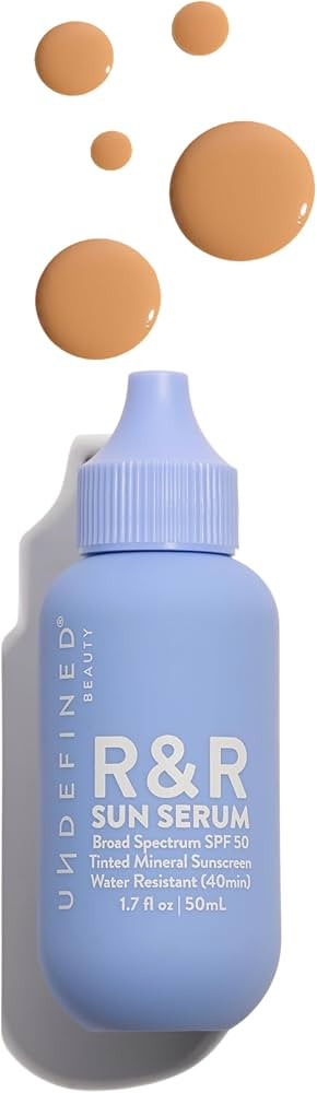 Undefined R&R Sun Serum SPF 50 PA++++ Tinted Mineral Sunscreen with Niacinamide, Water Resistant ... | Amazon (US)
