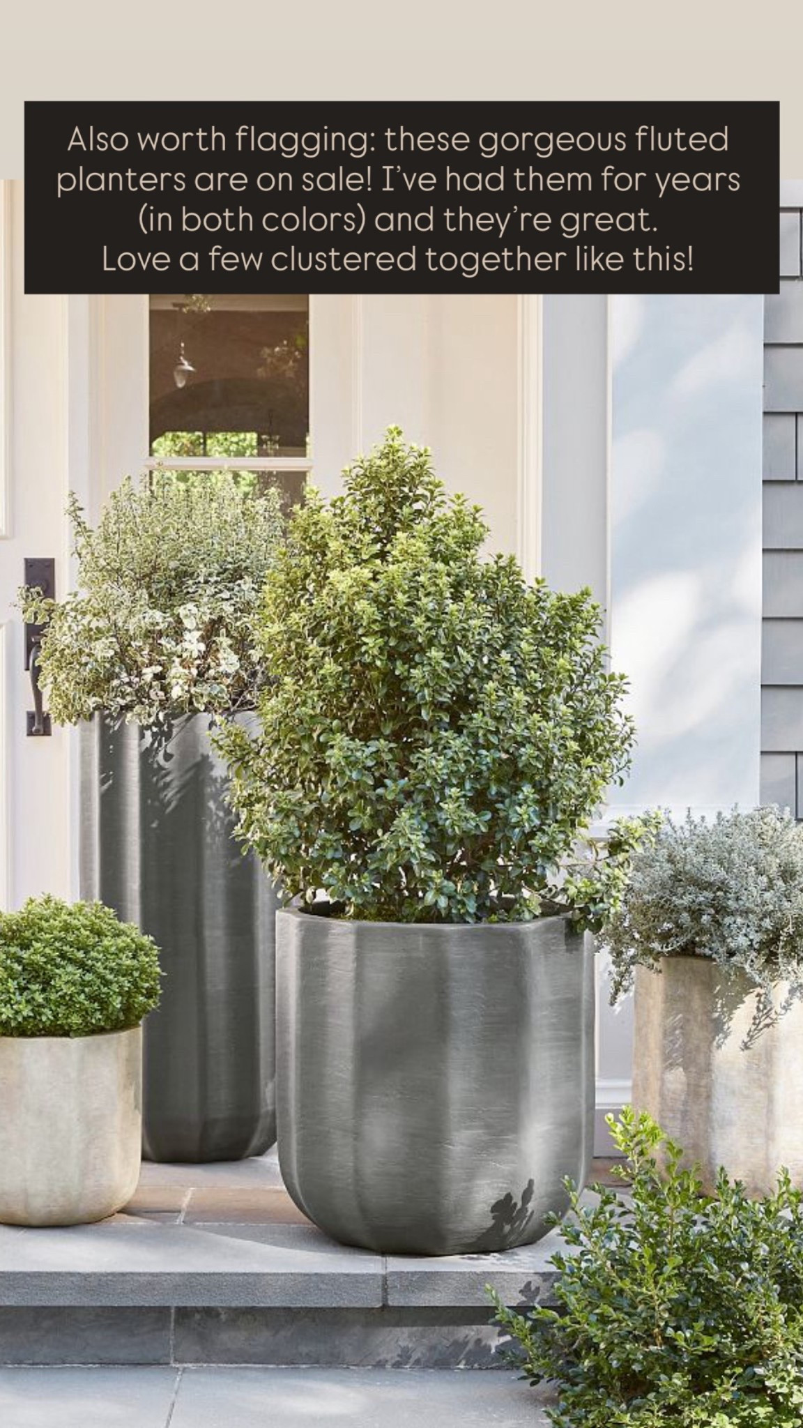 Also worth flagging: these gorgeous fluted planters are on sale! I’ve had them for years (in both colors) and they’re great. 

Pottery barn, Backyard, spring, outdoor decor, backyard inspo, deck, front porch, outdoor planters, GIRLONTHEHUDSON, outdoor decor, backyard inspo, summer inspo, backyard design

#LTKHome #LTKSaleAlert #LTKSeasonal