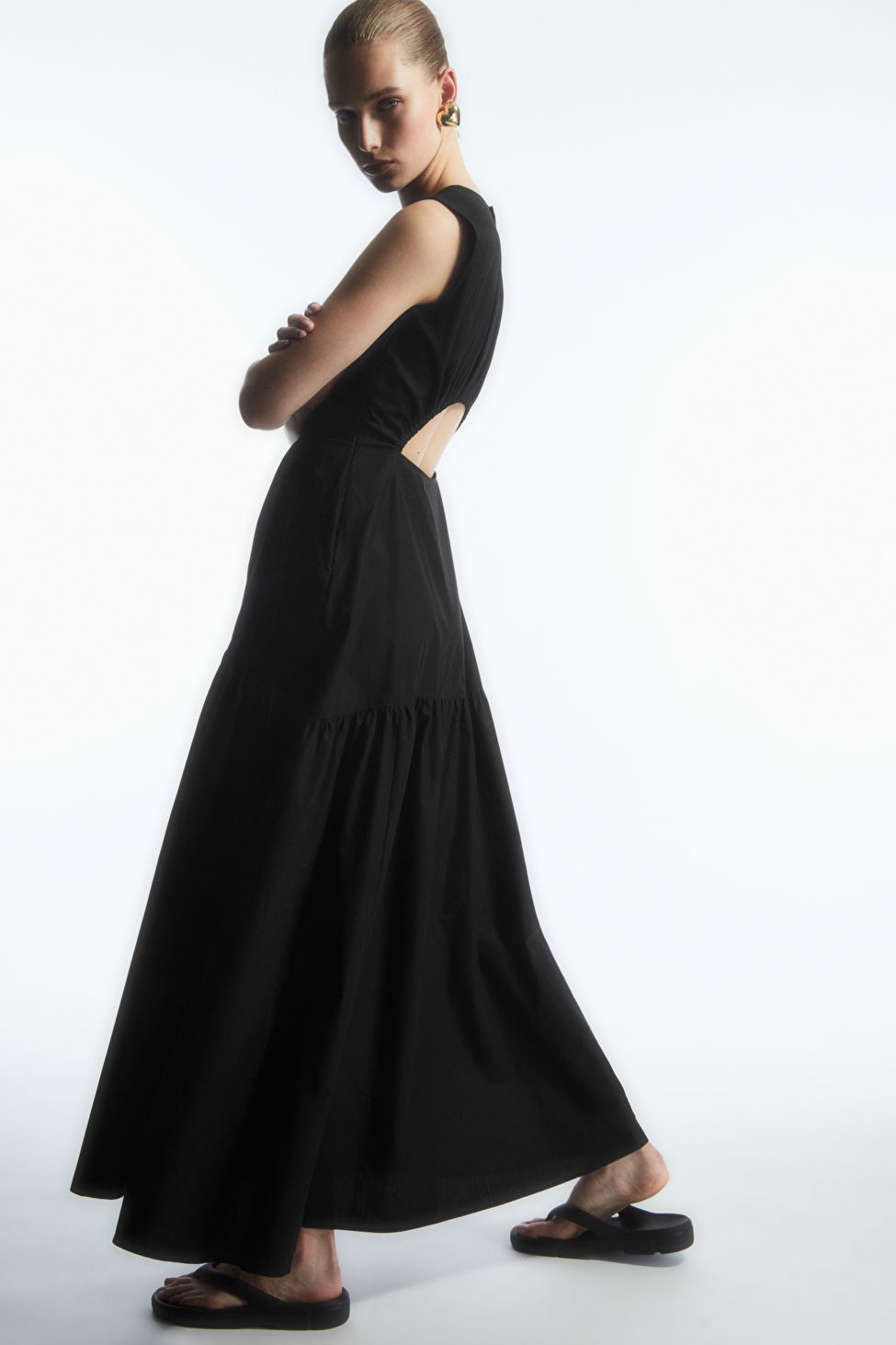 OPEN-BACK TIERED DRESS | COS UK