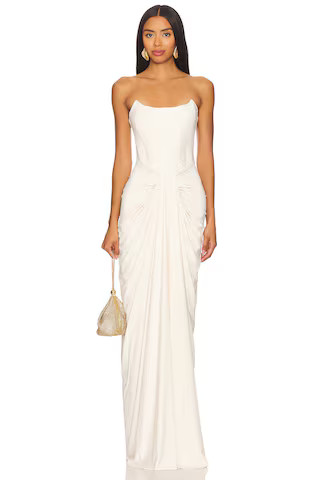 Deme by Gabriella Pearl Gown in Off White from Revolve.com | Revolve Clothing (Global)