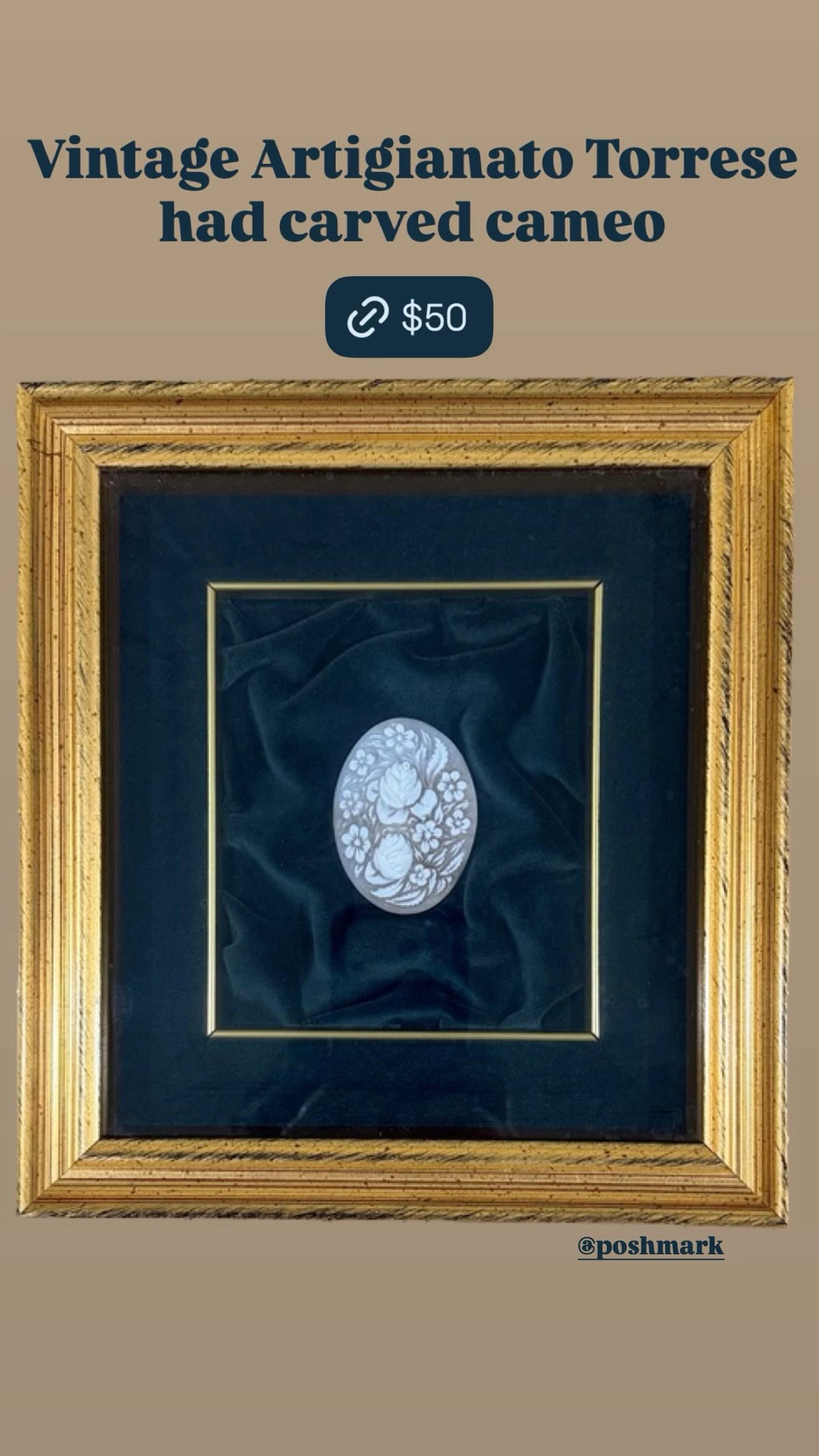 Vintage Artigianato Torrese had carved cameo  @poshmark