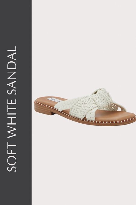 Soft white sandal 
Knit sandal on sale 


#LTKSpringSale #LTKfindsunder100 #LTKshoecrush