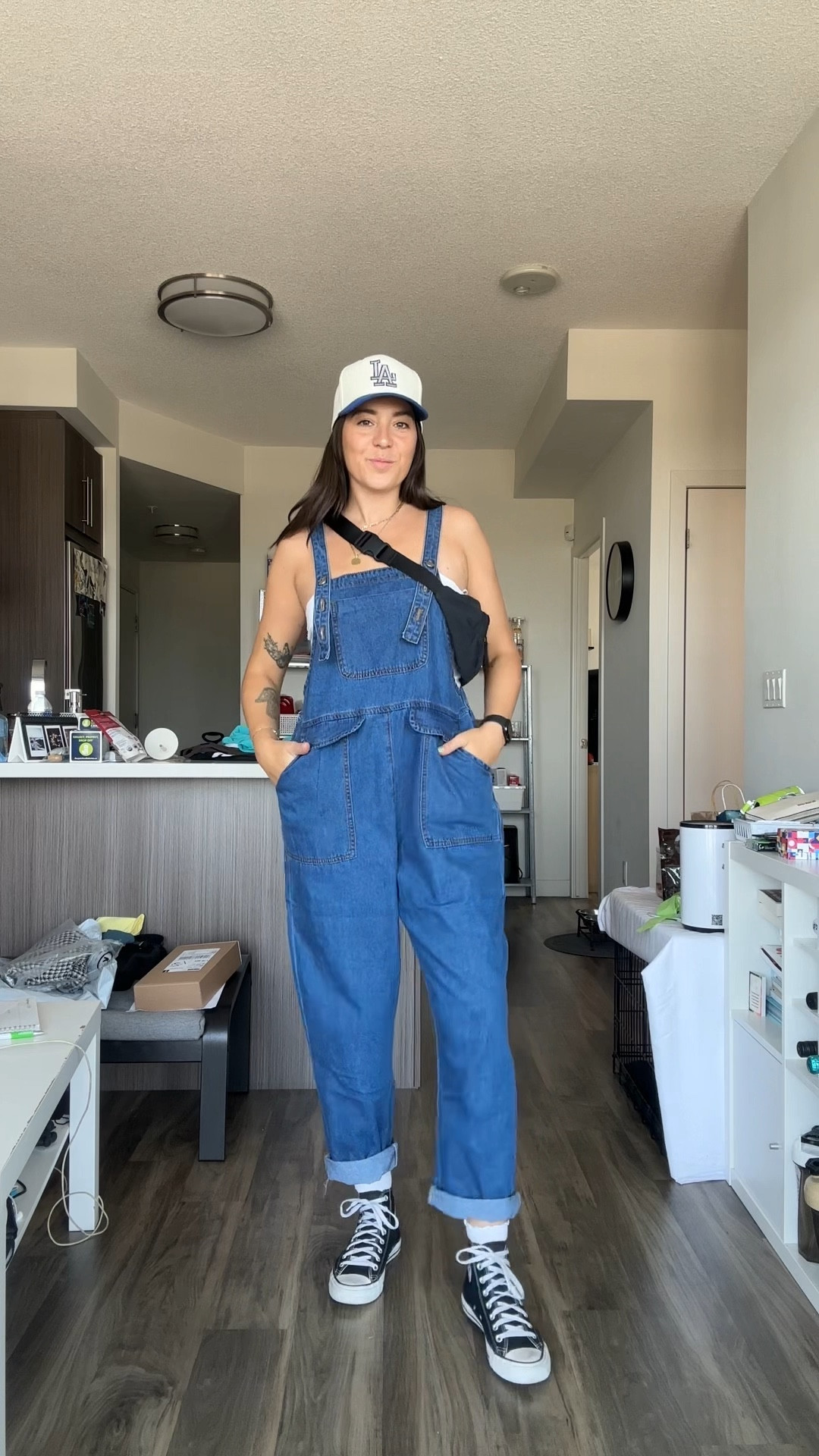 overalls are a classic🧢🤍

#LTKFallSale #LTKSeasonal #LTKStyleTip