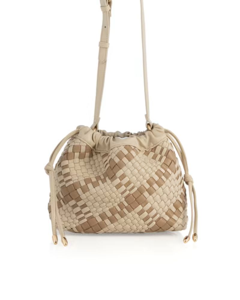 Blythe Plaid Drawstring Shoulder Bag | Dia&Co | Dia & Co