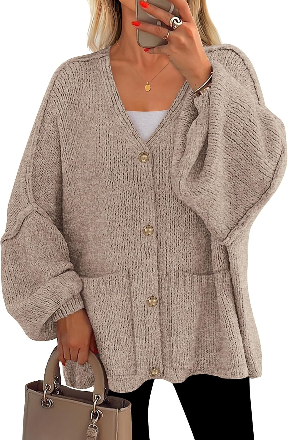 PRETTYGARDEN Oversized Chunky Cardigan Sweaters for Women | Amazon (US)