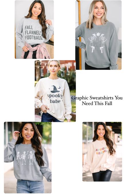 Fall Graphic Sweatshirts 🍂🏈👻!! 

#LTKSeasonal #LTKfindsunder100 #LTKHalloween