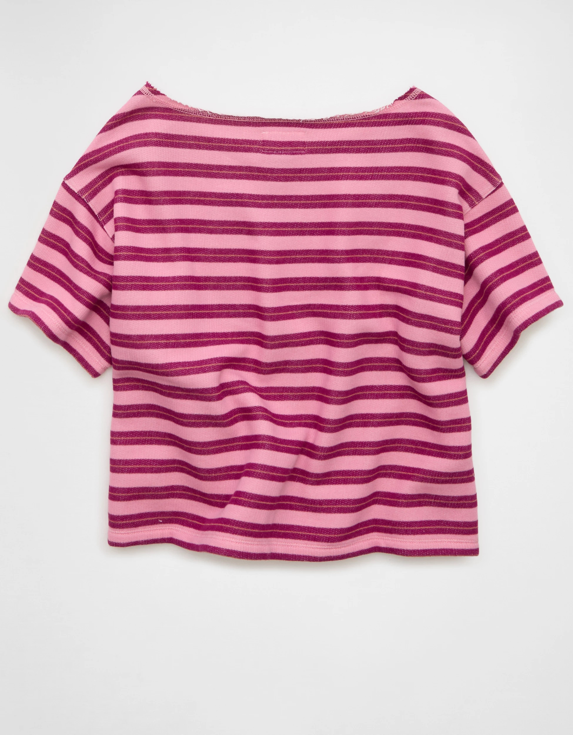 AE Off-the-Shoulder Short-Sleeve Sweatshirt | American Eagle Outfitters (US & CA)