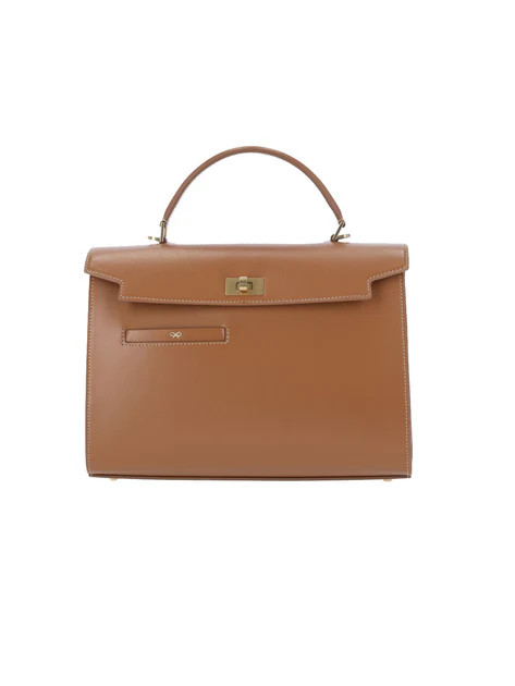 Brown Mortimer Flap Leather Handbag | Shop Simon