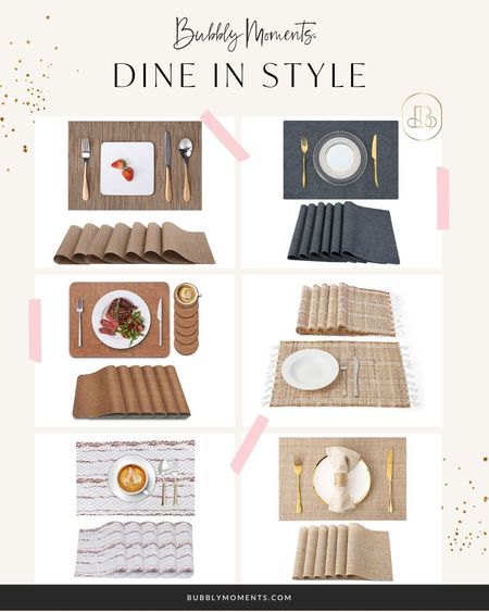 Stylish Placemats for Every Meal from Amazon! Make every meal a special occasion with these gorgeous placemats. Available in a variety of designs and materials, they add a sophisticated touch to your table while keeping it protected. Perfect for any home decor style! 🌼🍴 #AmazonFashion #DiningInStyle #TableSetting #Placemats #HomeDecor #DiningEssentials #ElegantDining #TableDecor #AmazonFinds #ChicHome #DiningRoomStyle #LTKhome #LTKstyletip #LTKsalealert

#LTKhome #LTKstyletip #LTKfamily