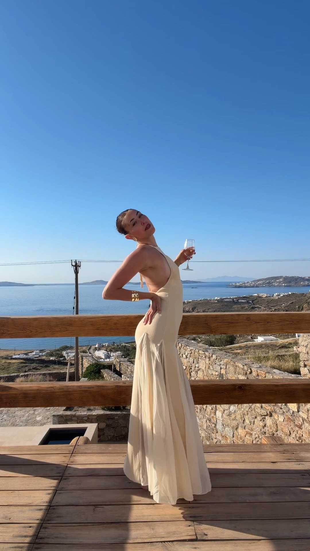 last night in mykonos in the dress of my dreams!! wearing a size S

#LTKootd