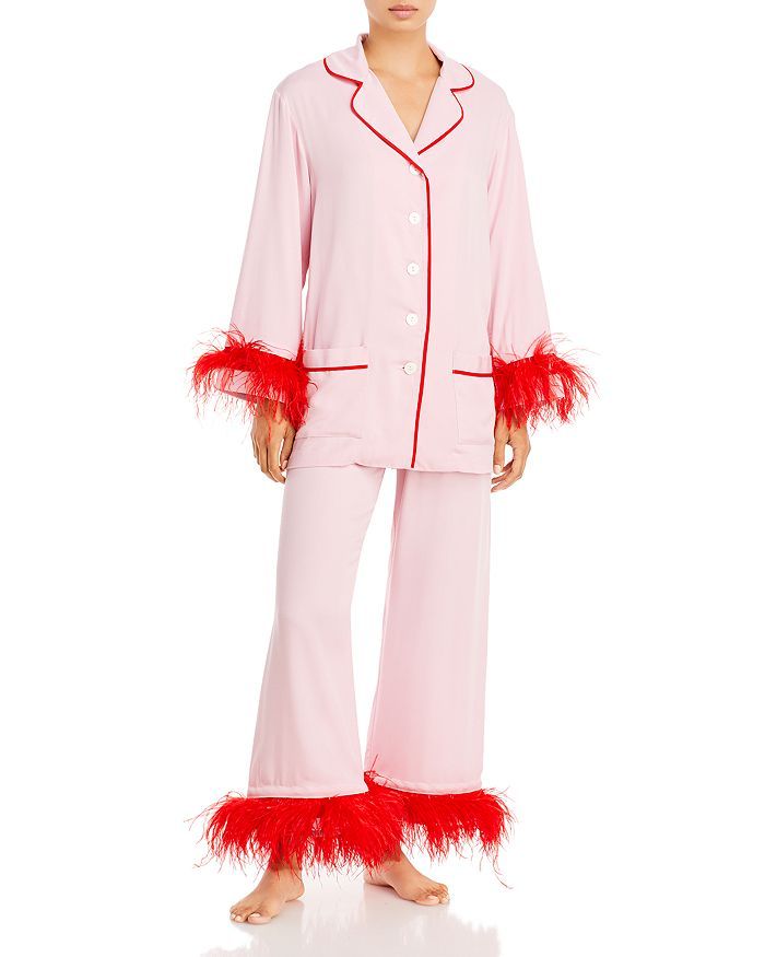 Party Feather Trim Pajamas - 100% Exclusive | Bloomingdale's (US)