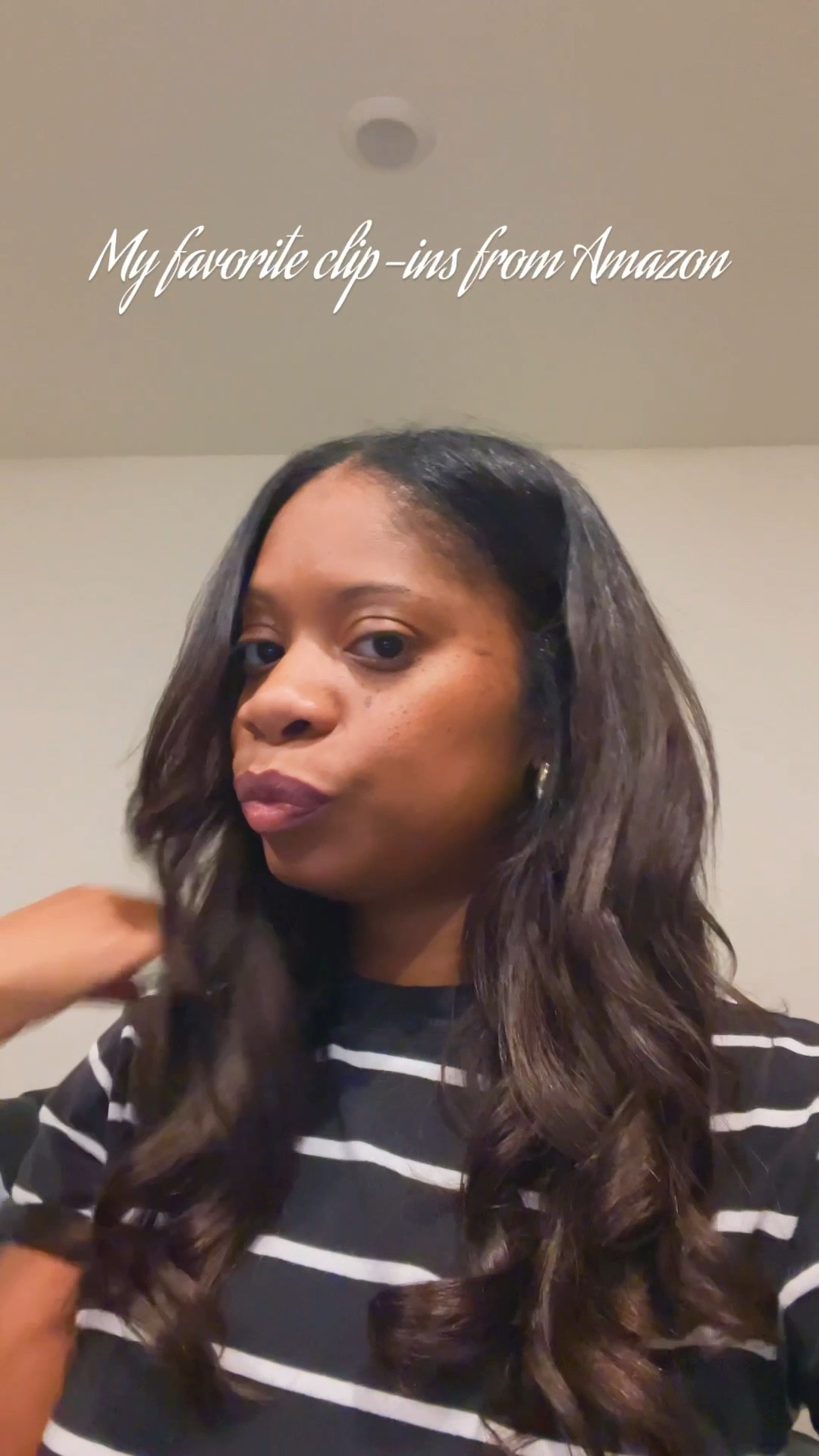 I have been meaning to post about these clip ins from Amazon for a while but here we are. I finally added them to my shop. It’s nice because I can take them in and out everyday and I can control how to clip them in depending on the style. Let me know if y’all tried these?  #amazonfinds

#LTKBeauty #LTKStyleTip #LTKFindsUnder100