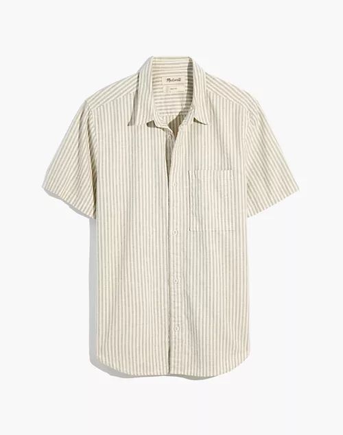 Hemp-Cotton Easy Short-Sleeve Shirt | Madewell