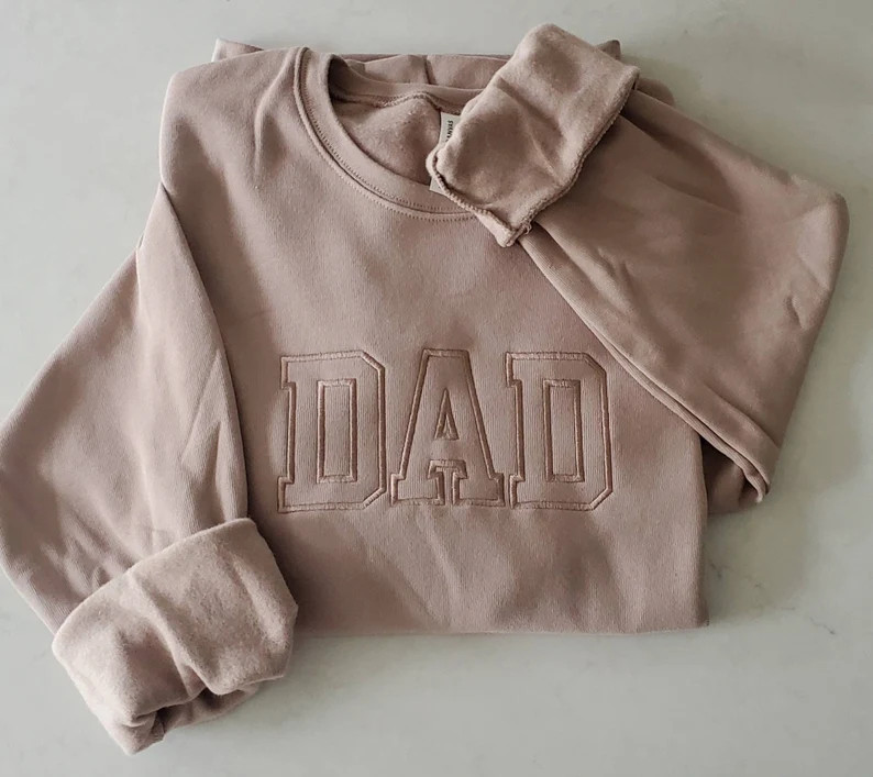 DAD Neutral Embroidered Sweatshirt- Unisex- Plus Sizes | Etsy (US)