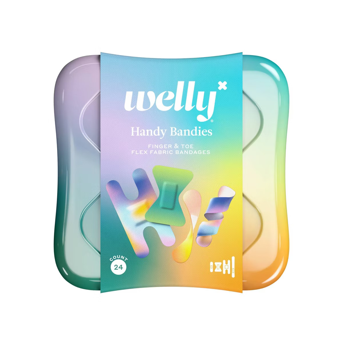 Welly Kid's Handy Finger & Toe Bandages - Northern Lights - 24ct | Target