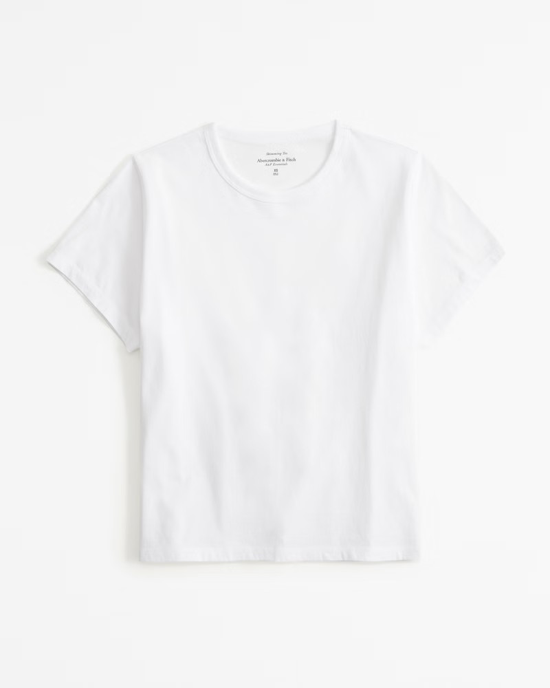 Essential Polished Body-Skimming Tee | Abercrombie & Fitch (US)