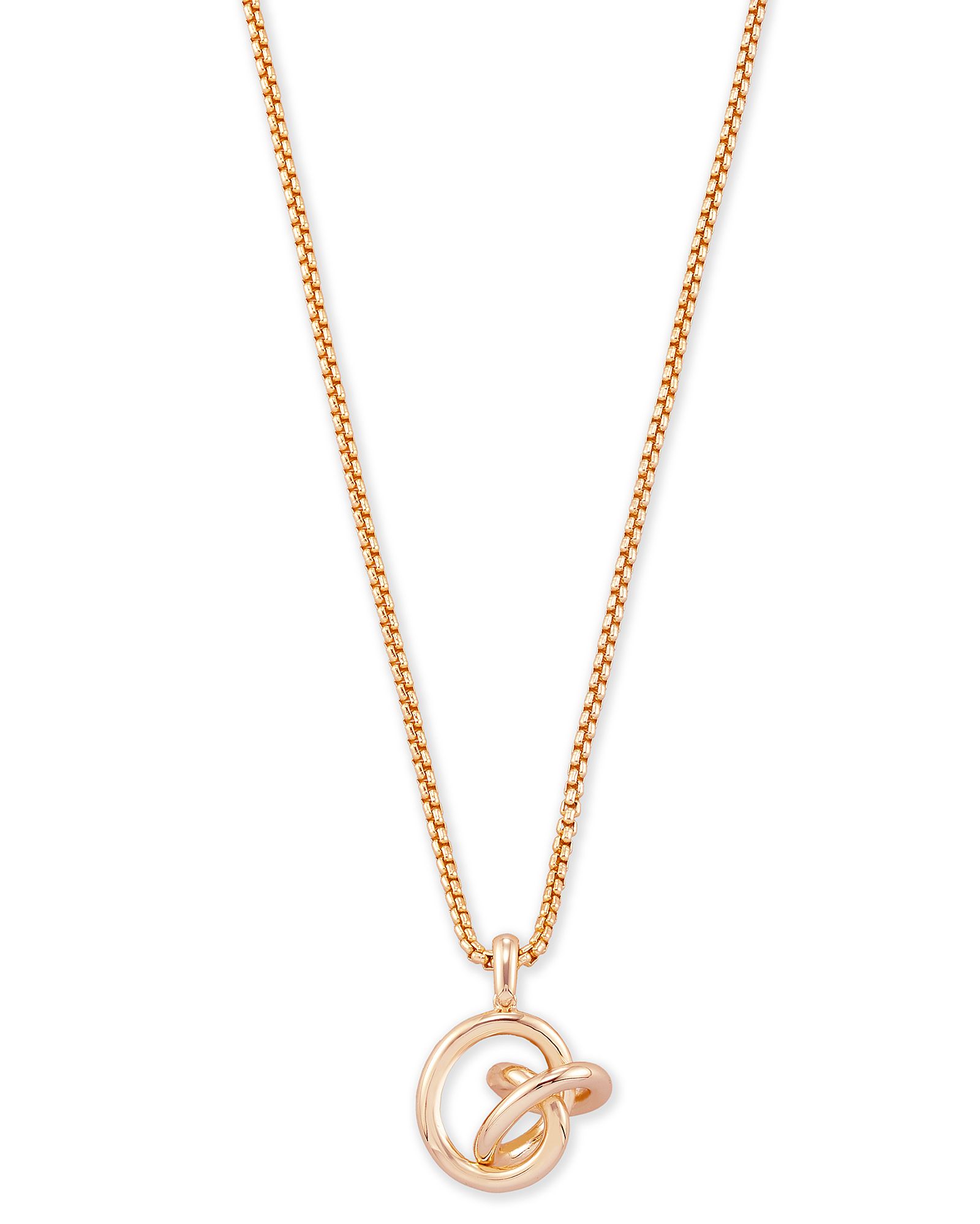 Presleigh Love Knot Pendant Necklace in Rose Gold | Kendra Scott