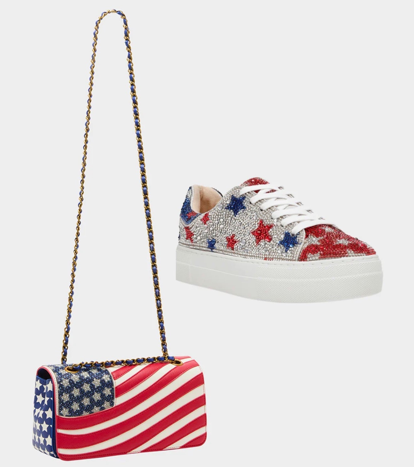 AMERICANA BUNDLE
Unique luxury Mother’s Day gift, high-end birthday gift, standout style patriotic, American flag purse & shoes ￼

#LTKgrwm #LTKmomlife #LTKFestival
