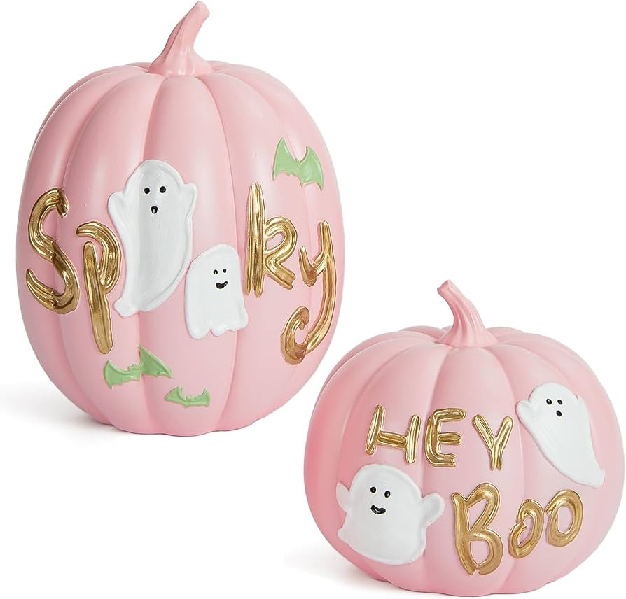 WDS WONDROUS Fall Pumpkin Decorations Halloween Ghost Decor for Home Table | Amazon (US)