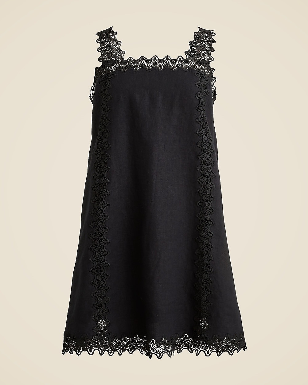 Lace-trim shift dress | J. Crew US