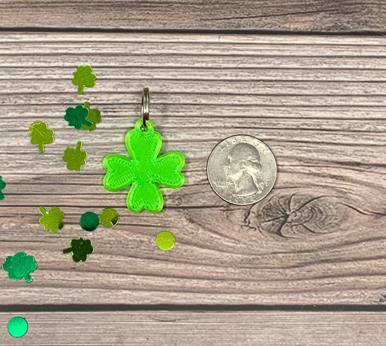 Shamrock Dog Tag St. Patrick's Day Dog Tag 3D Printed | Etsy | Etsy (US)