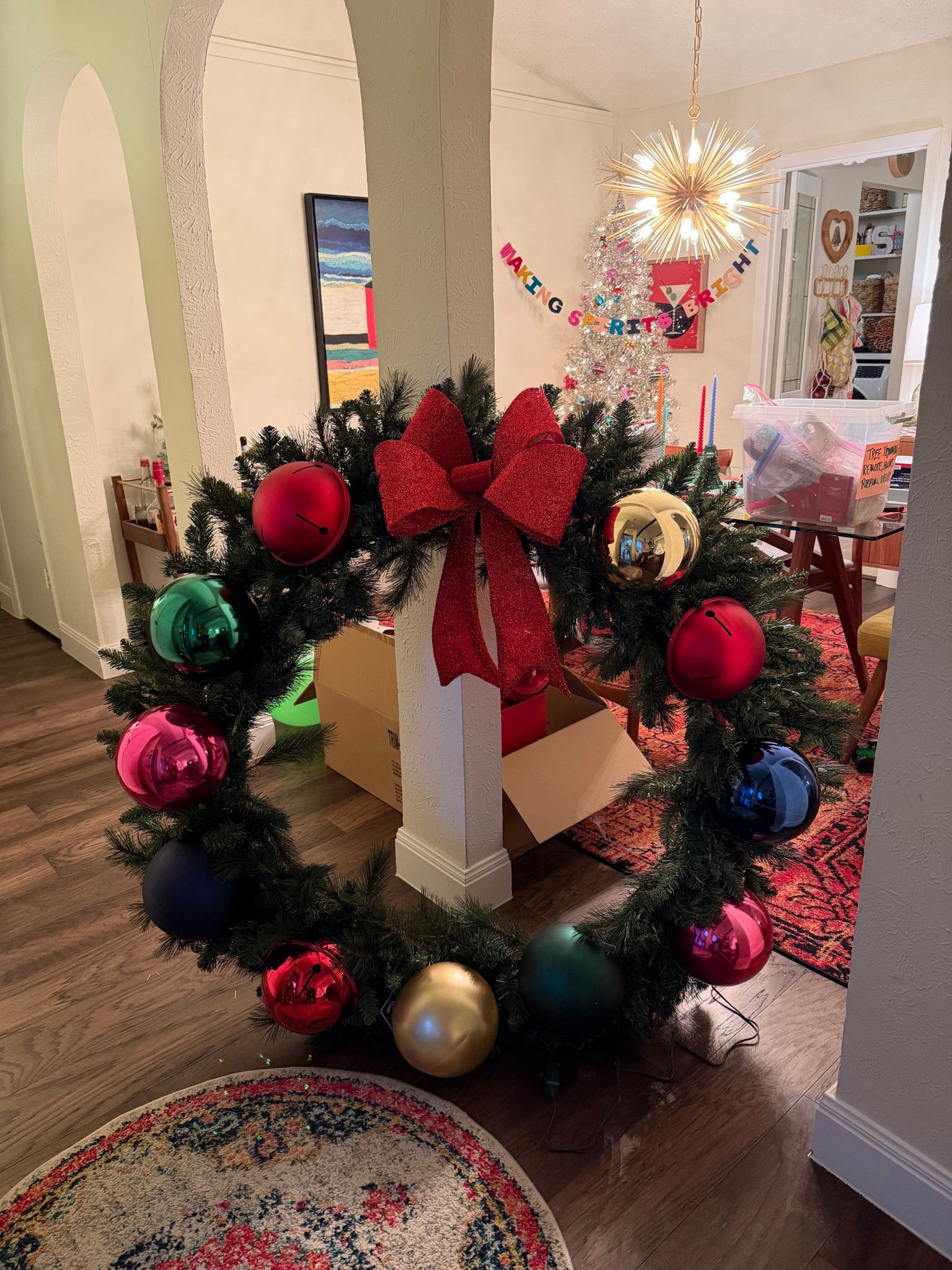 Dress up a boring outdoor wreath with jumbo shatterproof ornaments❣️

#LTKFindsUnder100 #LTKHoliday #LTKHome