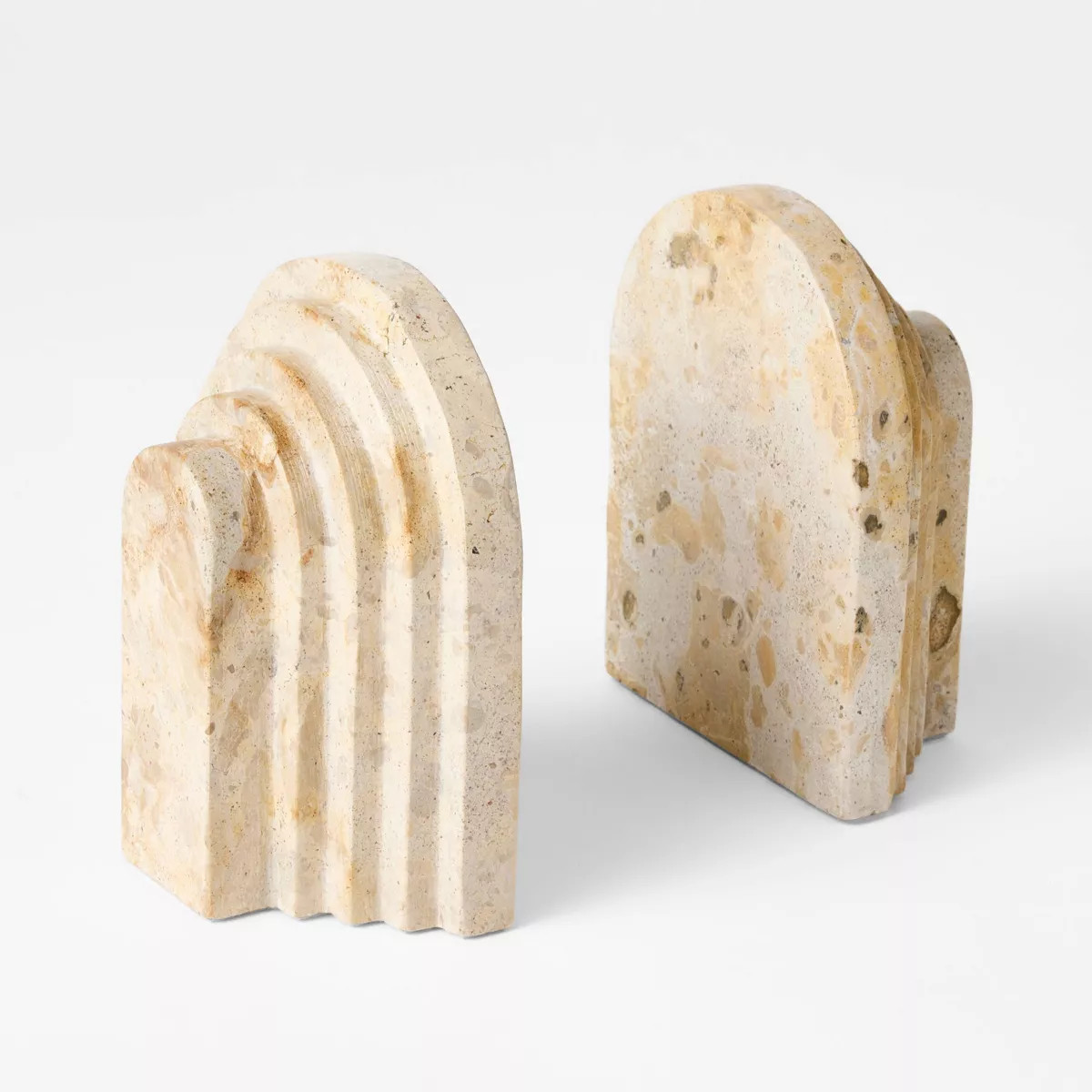 Set of 2 Marble Tiered Bookends - Threshold™ designed with Studio McGee | Target