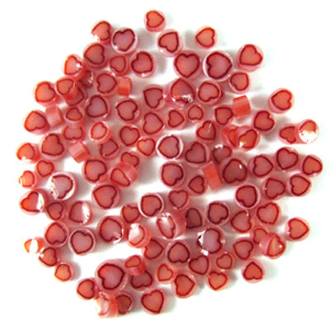 Red Heart Millefiori - 96 COE - 2204-96 | Etsy (US)