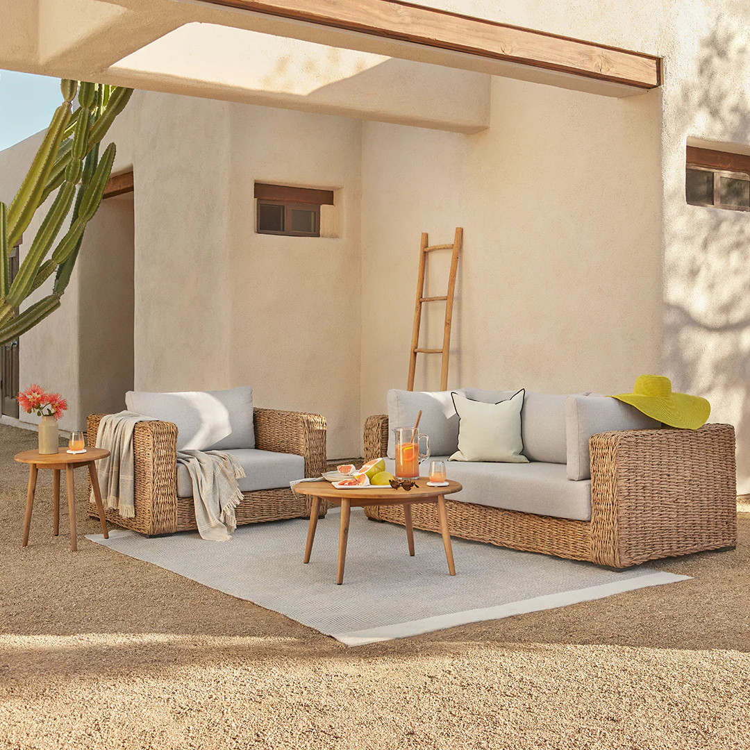 Capra 78.5" Outdoor Sofa - Beach Sand | Article