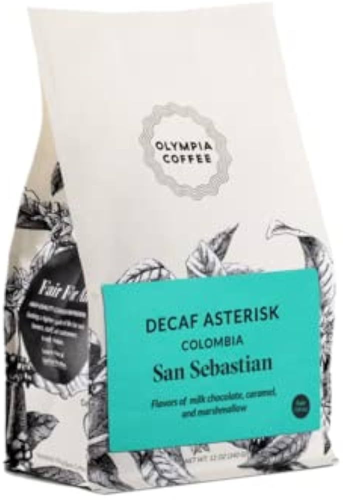 Olympia Coffee "Decaf Asterisk" Medium Roasted Fair Trade Whole Bean Coffee - 12 Ounce Bag | Amazon (US)