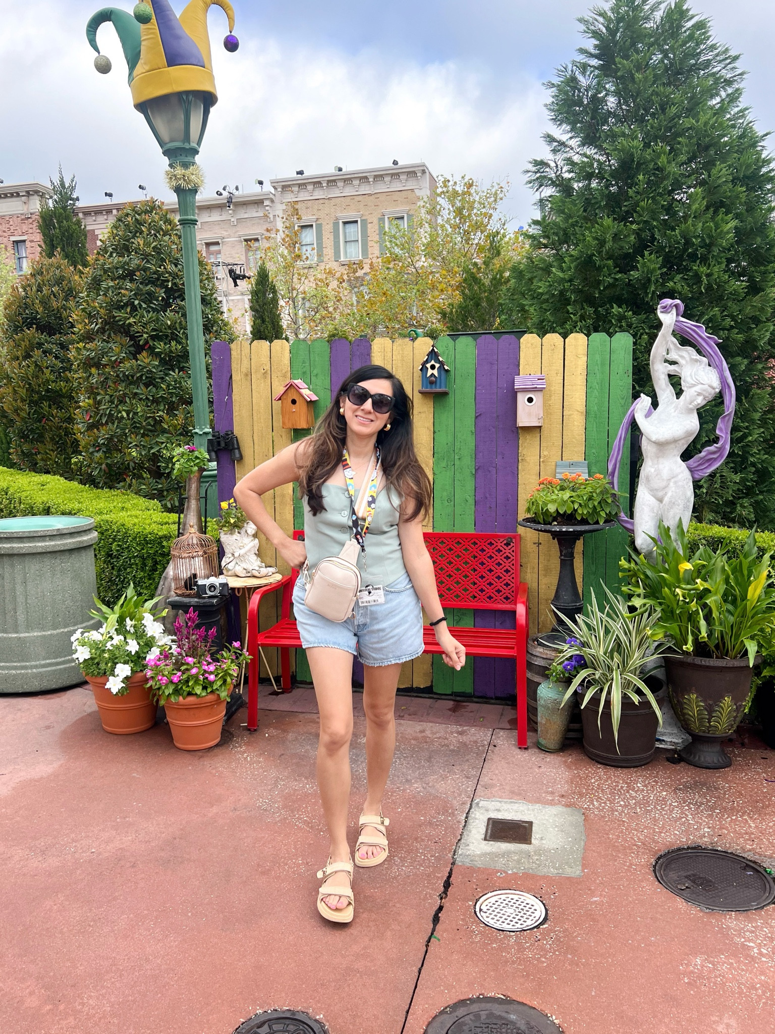 One of my outfits during my vacation. I am wearing a vest from Abercrombie! I love the color, it's goes with shorts or jean! It would also go with tailored bottoms. It was a good outfit for a day in the park at Universal Studios. We went during universal Studios Carnival nights. NOLA was brought to the theme park, along with ethic foods from different regions. Look for my reel on IG for my time there!  

resort wear, ootd, theme park outfit
 BrandiKimberlyStyle 

#LTKstyletip #LTKover40 #LTKSeasonal