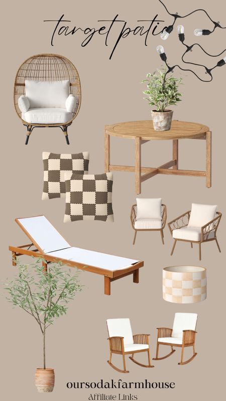 Neutral outdoor living, neutral patio furniture, teal wood, white cushions, white patio, target finds, target outdoor 

#LTKSeasonal #LTKhome
