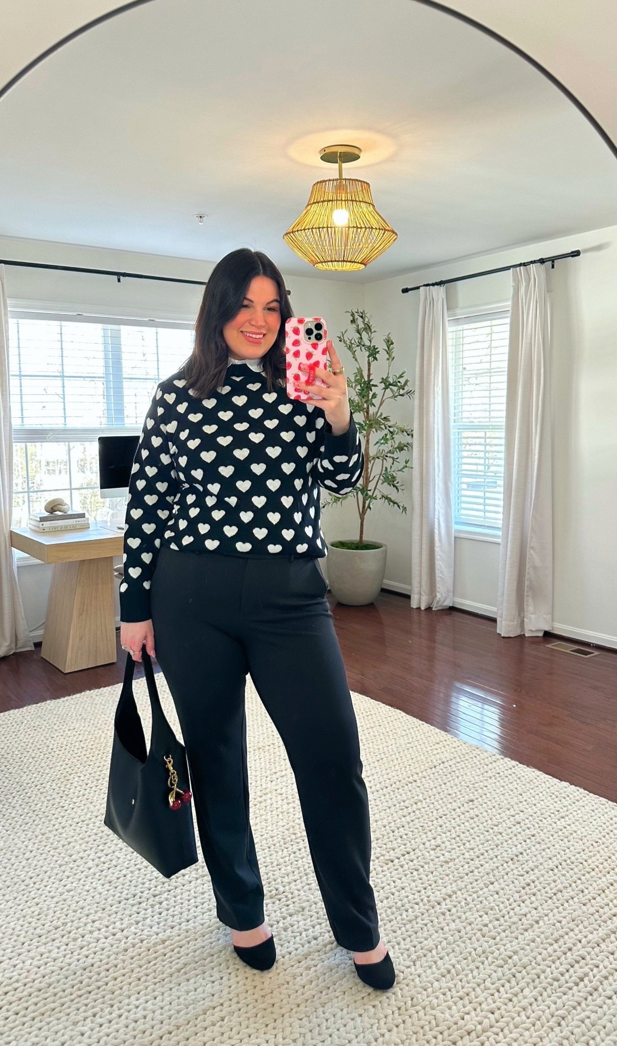 Midsize office wear outfit for valentines day! Love this black & white sweater for everyday but also so cute for the office with some dress pants! 
Pajamas from beginning - size xl 
Bralette - xl *use code KELLYTK20 to save at true kind 
Sweater - large 
Pants - 14L
Heels - 9.5 



#LTKMidsize #LTKWorkwear #LTKValentine