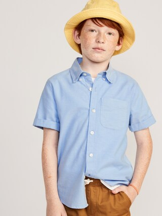 Short-Sleeve Oxford Shirt for Boys | Old Navy (US)