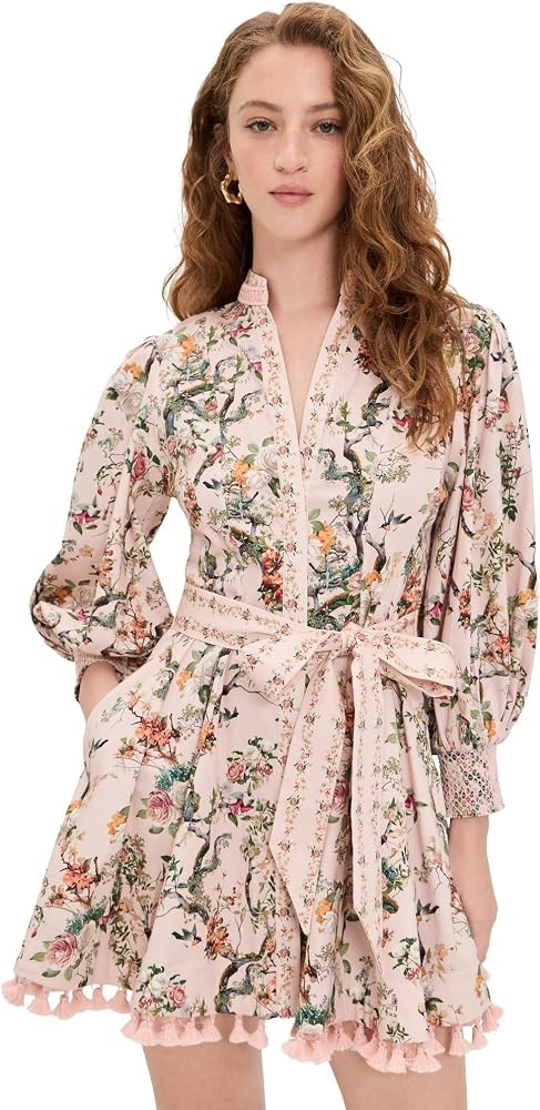 alice + olivia Women's Lucy Mini Shirt Dress | Amazon (US)