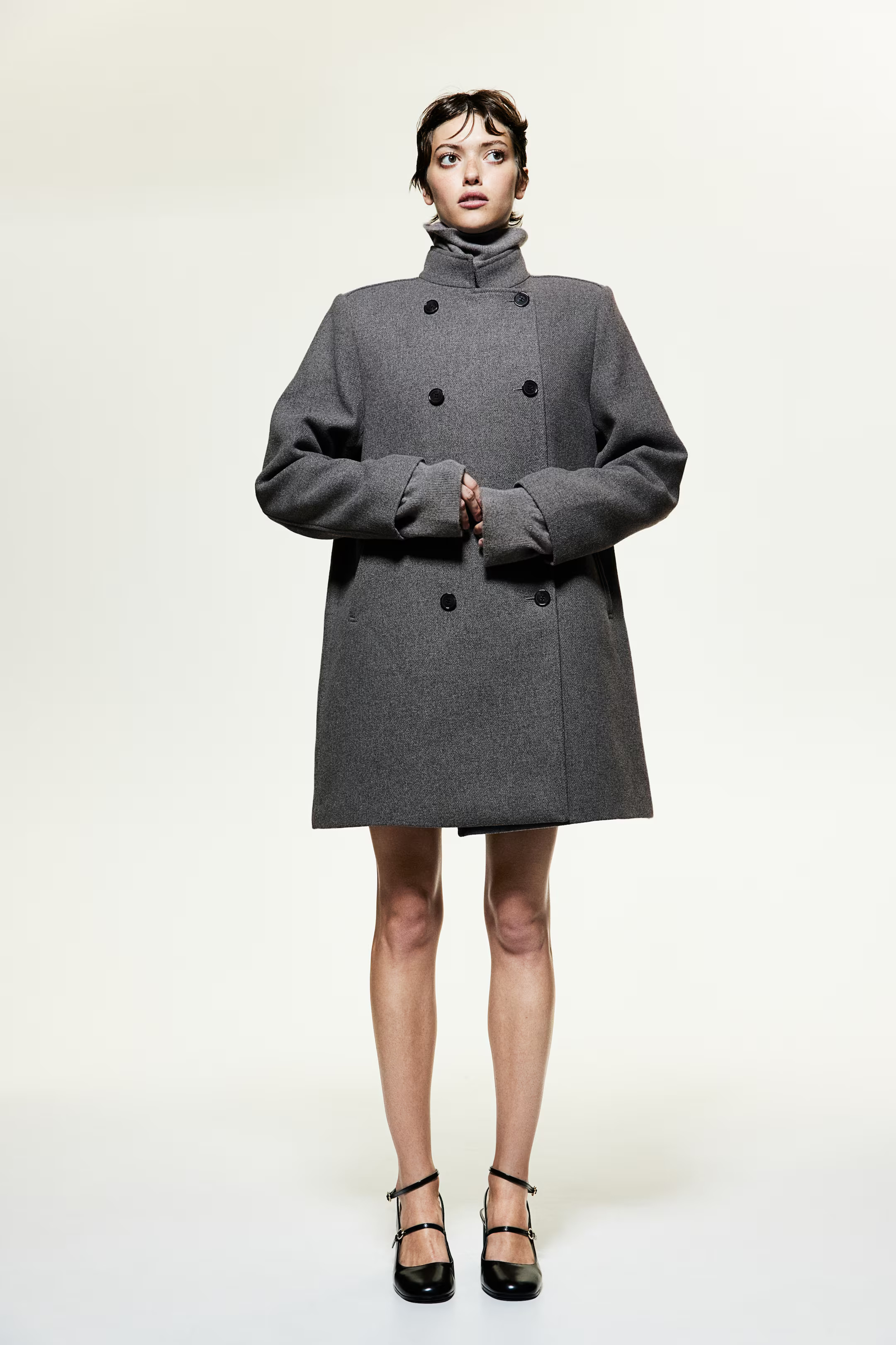 Double-breasted car coat | H&M (UK, MY, IN, SG, PH, TW, HK)