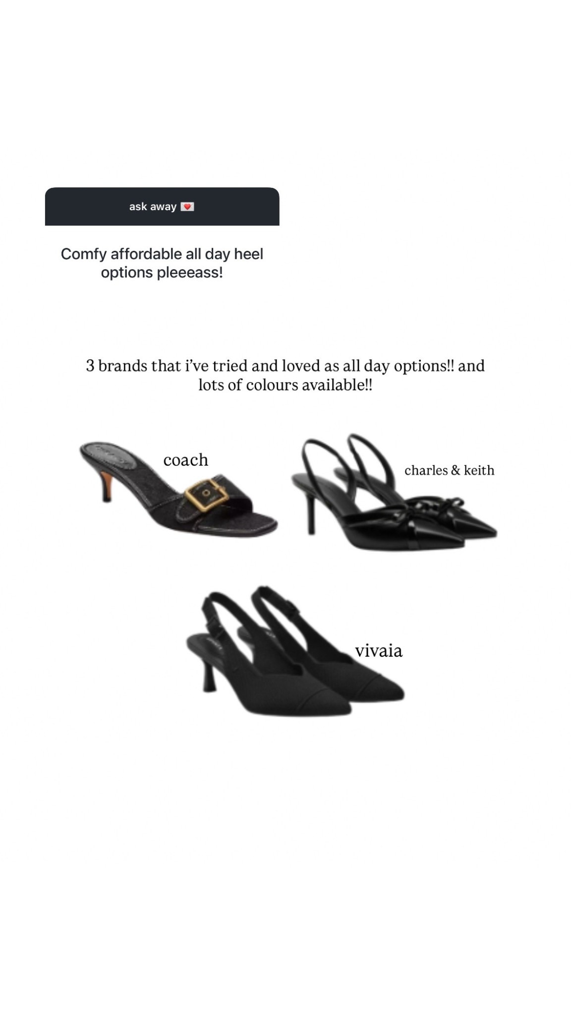 comfy and affordable all day heel options!! 

#LTKspring #LTKeurope #LTKshoes