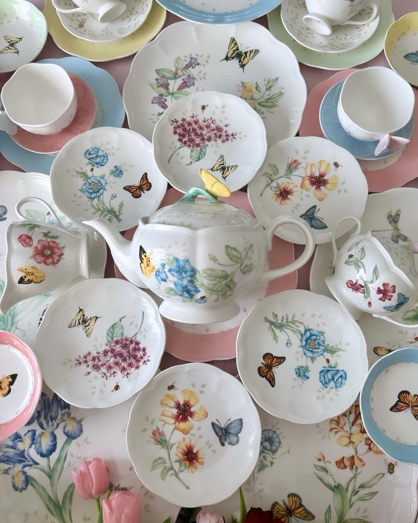 Tea  Time with @Lenox Butterfly Meadow Collection 

#LTKSaleAlert #LTKParties #LTKHome