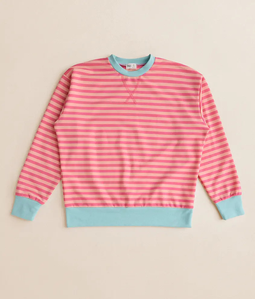Girls - Striped Pullover | Buckle
