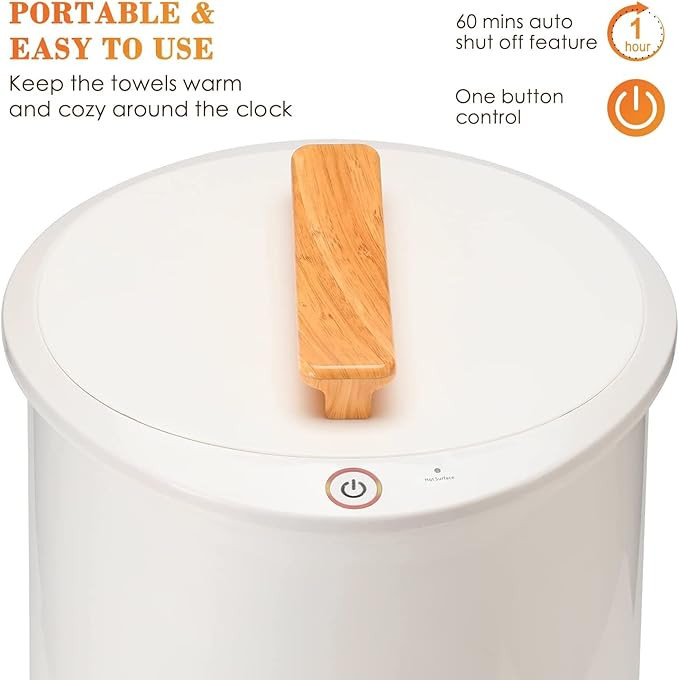 Keenray Towel Warmer, Luxury Towel Warmer Bucket, Large Towel Warmers for Bathroom, Auto Shut Off... | Amazon (US)