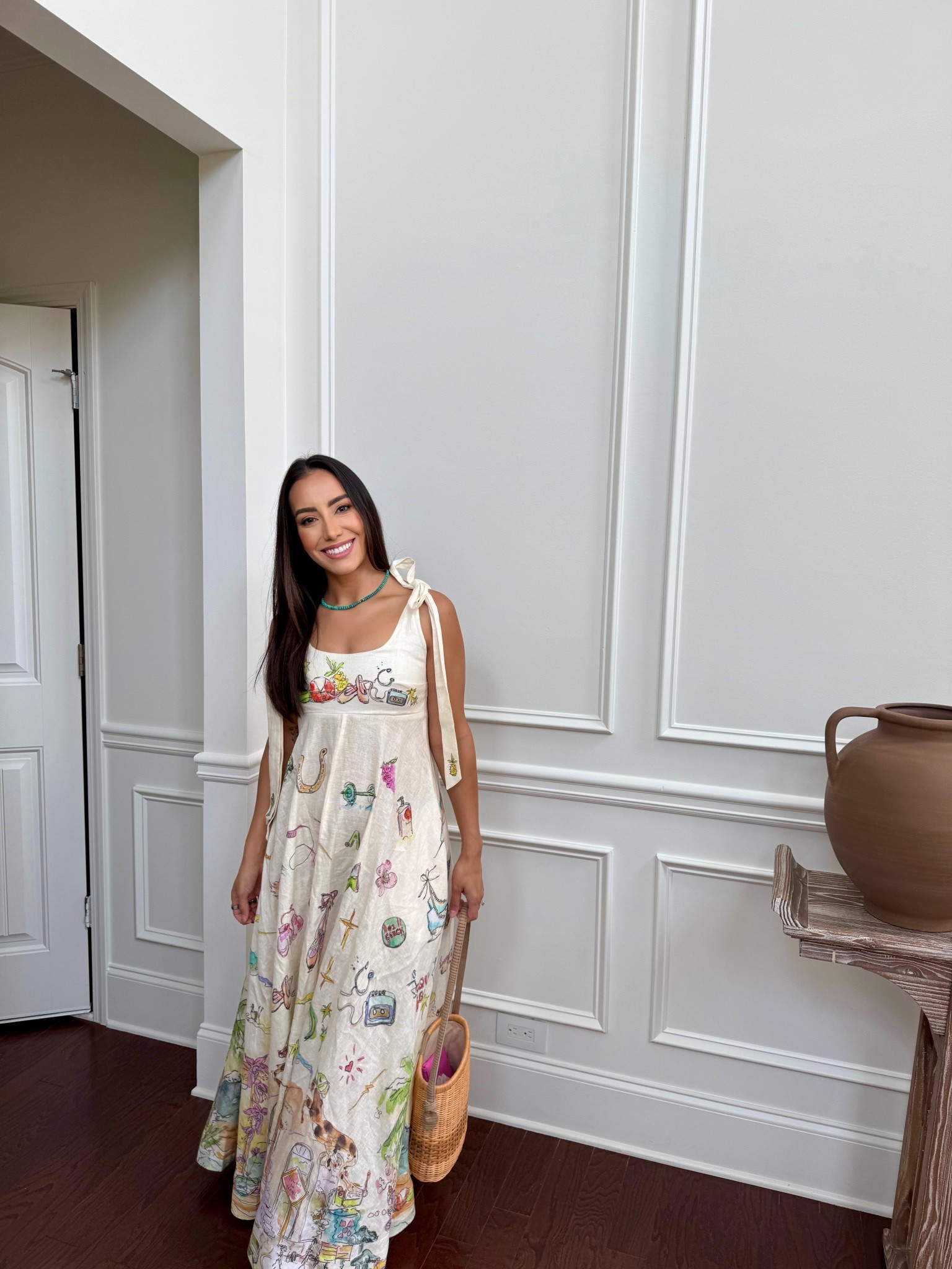 The newest addition to my Alemais collection is this beautiful linen maxi dress with adjustable tie straps. I linked several places that have it in stock 🤍 runs true to size, I’m 5’4 and wearing sandals here  

#LTKFamily #LTKBeauty #LTKSeasonal
