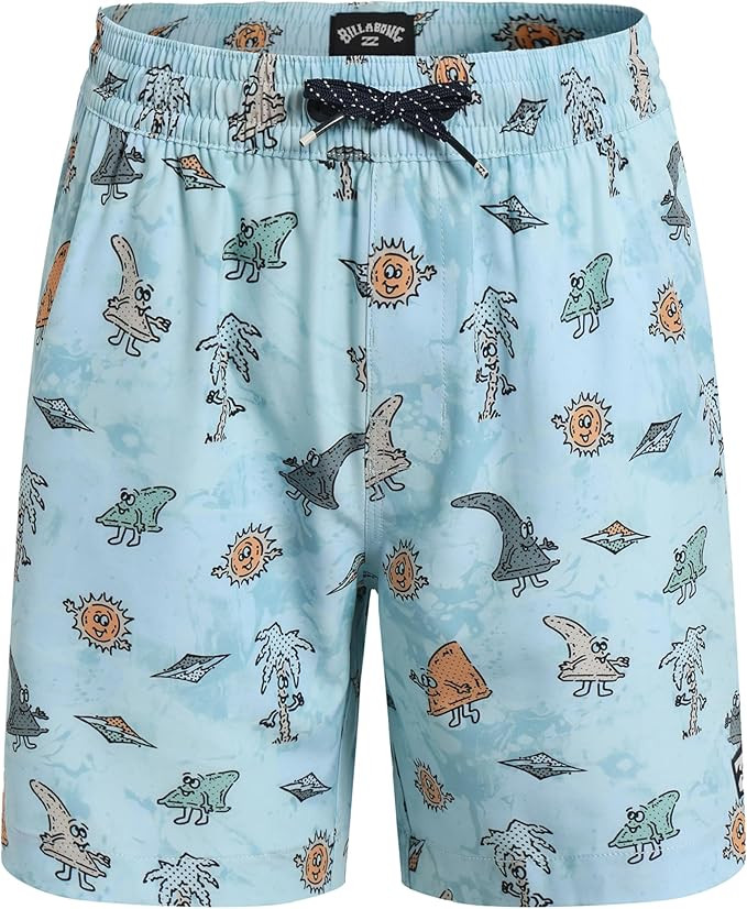 Billabong Boys' Layback 4-Way Stretch Swim Trunks with UPF 50+ Sun Protection, Quick Dry Bathing ... | Amazon (US)