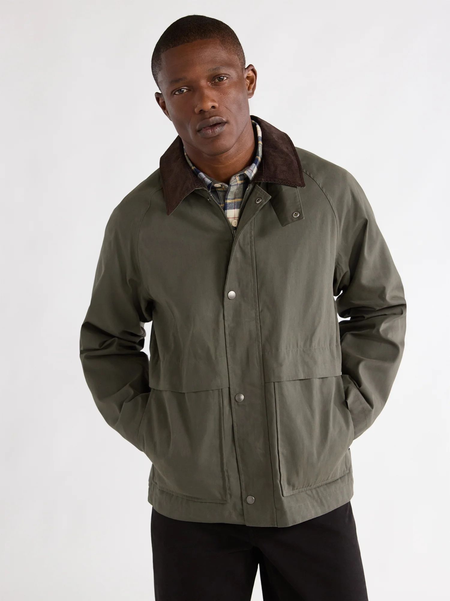 Free Assembly Men's Modern Barn Jacket, Sizes S-3XL | Walmart (US)