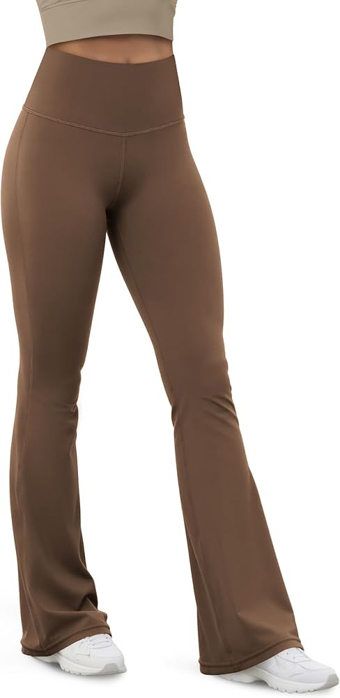 ODODOS Women's Powerful Tummy Control Flared Yoga Pants 2.0 High Waist Workout Bootcut Leggings w... | Amazon (US)
