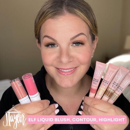 A few of my favorite ELF Cosmetics products included in the LTK Spring Sale! The new Camo Liquid Blushes are beautiful - but SUPER pigmented so just use a tiny bit. 😉 The Halo Glow contour wands and the Halo Glow blushes and highlighters are my favorite even over expensive brands! They blend nicely and have a great shade range. 
Colors shown from L to R:
Dusty Rose, Pinky Promise, Pink Me Up, Champagne Campaign, Medium/Tan, Fair/Light. 

#LTKfindsunder50 #LTKSpringSale #LTKbeauty