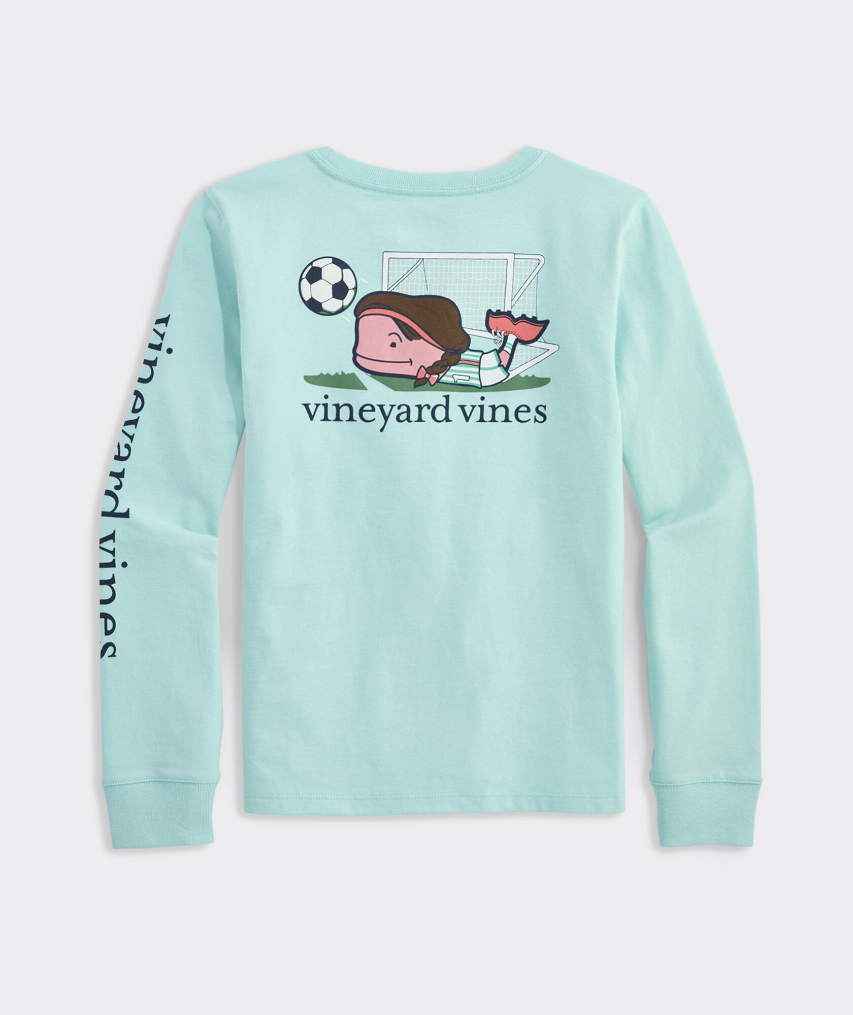Girls' Soccer Whale Long-Sleeve Pocket Tee | vineyard vines