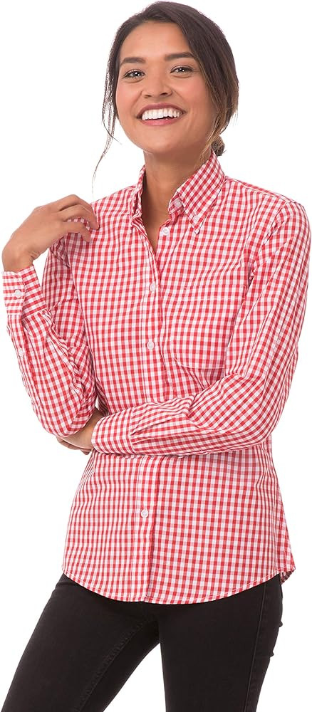 Chef Works Women's Gingham Dress Shirt | Amazon (US)