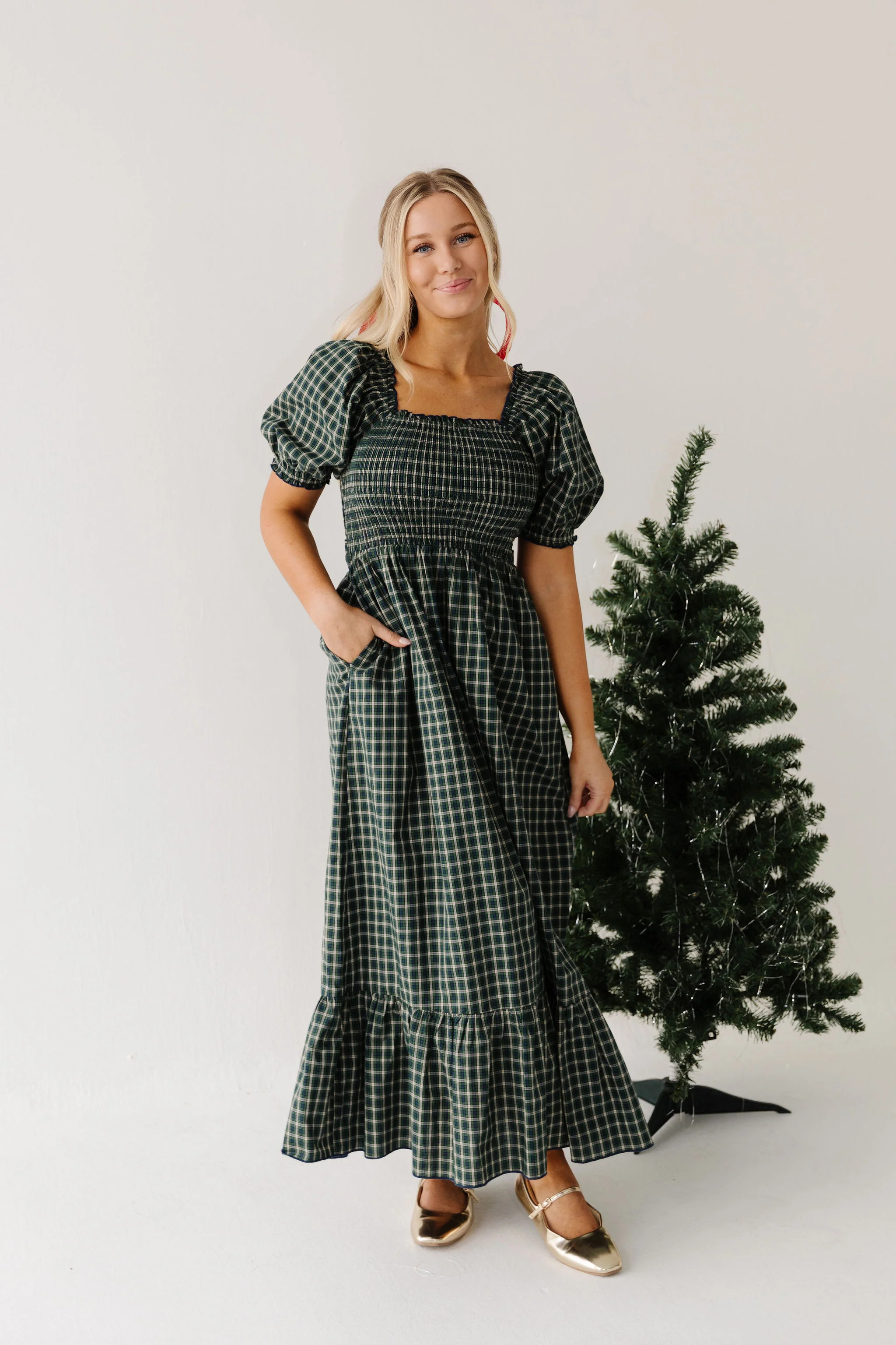 THE DARCI MARIE DRESS IN HUNTER BY PINK DESERT | Pink Desert